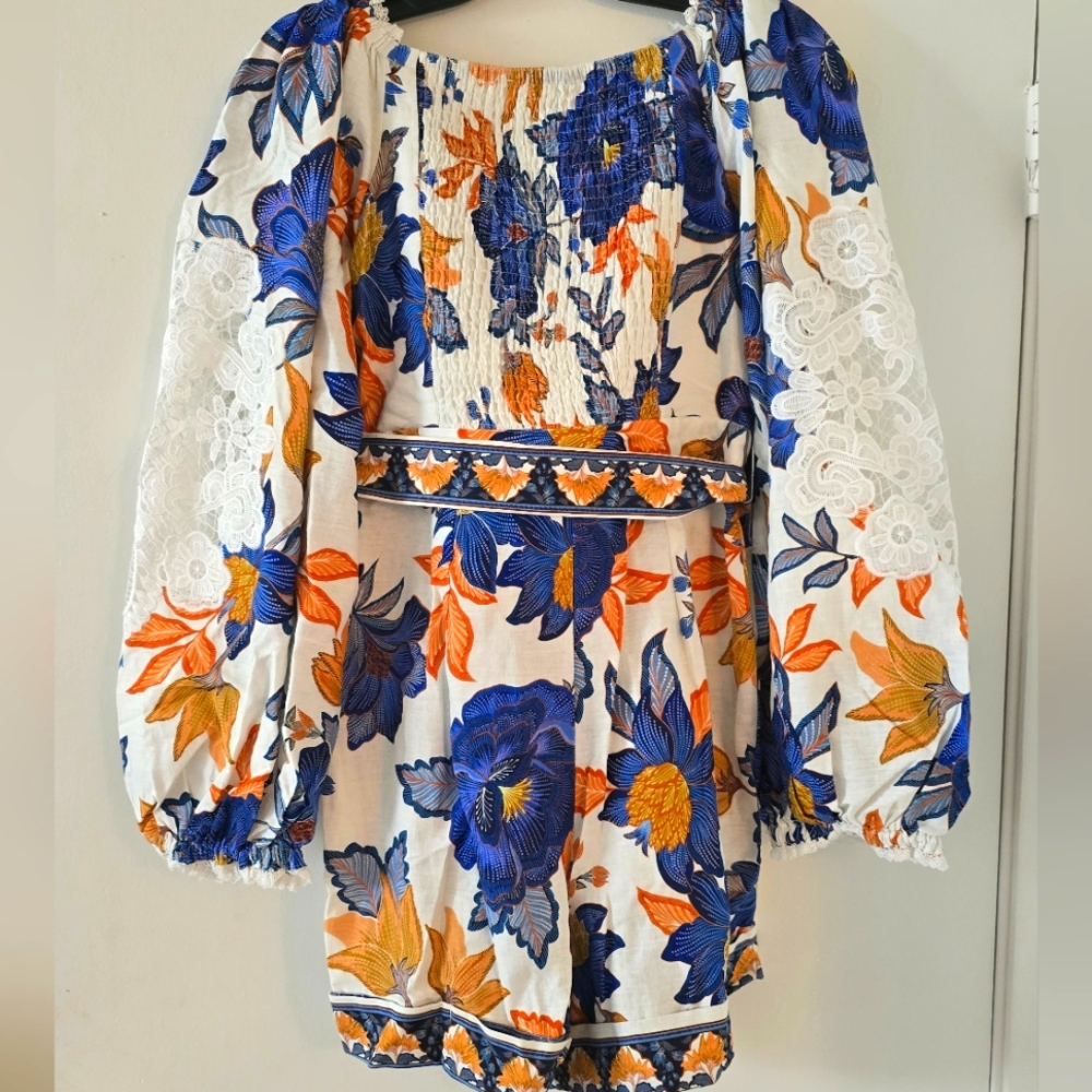 Farm Rio Floral Romper - Picture 8 of 8